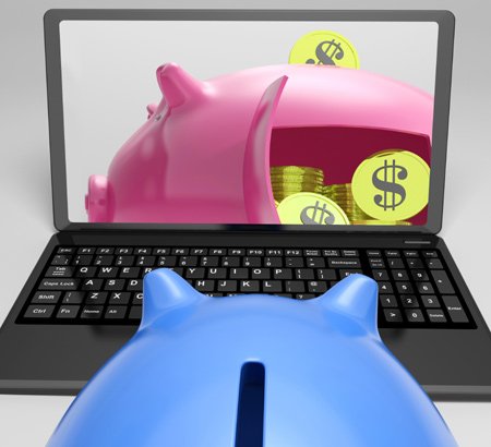 Piggy vault filled with coins symbolizing blockchain banking innovations - Global Banking & Finance Review