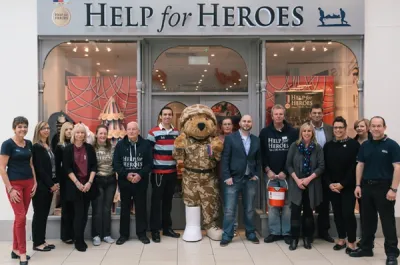 Help for Heroes Lakeside shopfront credit TomOLearyPhotography