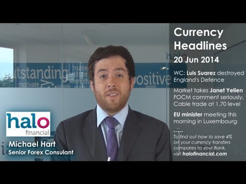 Image for YOUR CURRENCY UPDATE – MARKET TAKES JANET YELLEN FOCM COMMENT SERIOUSLY