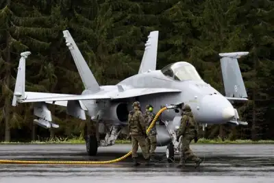 Image for Finland closes highway for fighter jet drill for first time in decades
