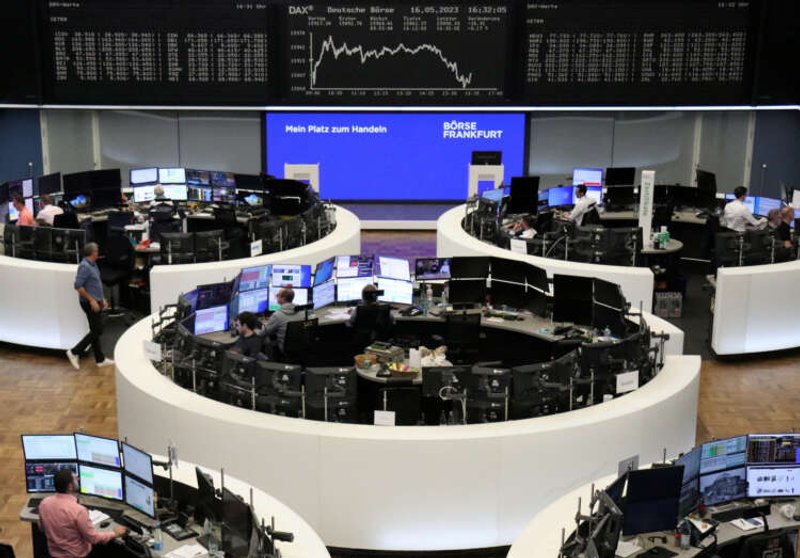 Image for European shares weighed by US debt ceiling concerns, slide in financials