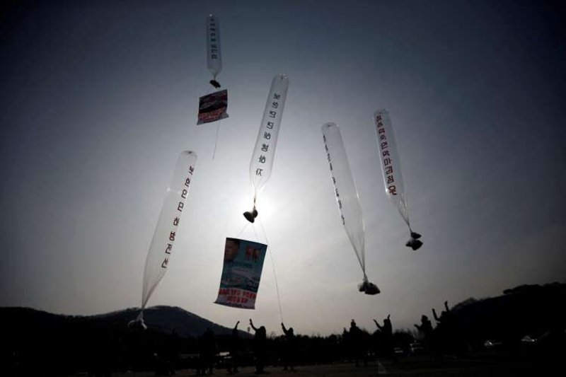 Image for South Korea official signals leaflet balloons might again float over the North
