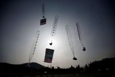 Image for South Korea official signals leaflet balloons might again float over the North
