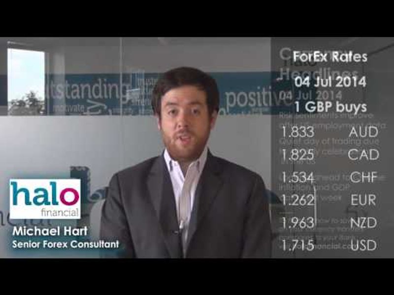 Image for DAILY CURRENCY UPDATE – QUIET DAY OF TRADING DUE TO 4TH JULY CELEBRATIONS IN THE US