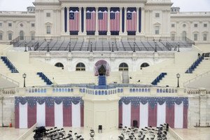 Trump's inauguration event captured by Reuters photographers amidst snow and protests - Global Banking & Finance Review