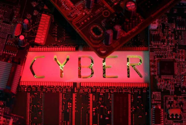 3D-printed Cyber word on a PC motherboard, symbolizing cyberattacks on Ukraine's banks - Global Banking & Finance Review