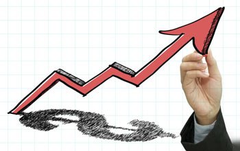 Graph showing increased mortgage lending and business borrowing in February 2014 - Global Banking & Finance Review