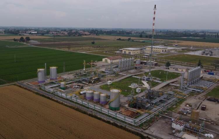 Aerial view of SNAM gas storage facility; highlights methane leaks - Global Banking & Finance Review