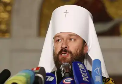 Image for Russian Orthodox Church sends its second most powerful figure on lower-ranking overseas posting