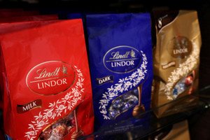 Lindt & Spruengli logo with chocolate products reflecting 2024 sales - Global Banking & Finance Review