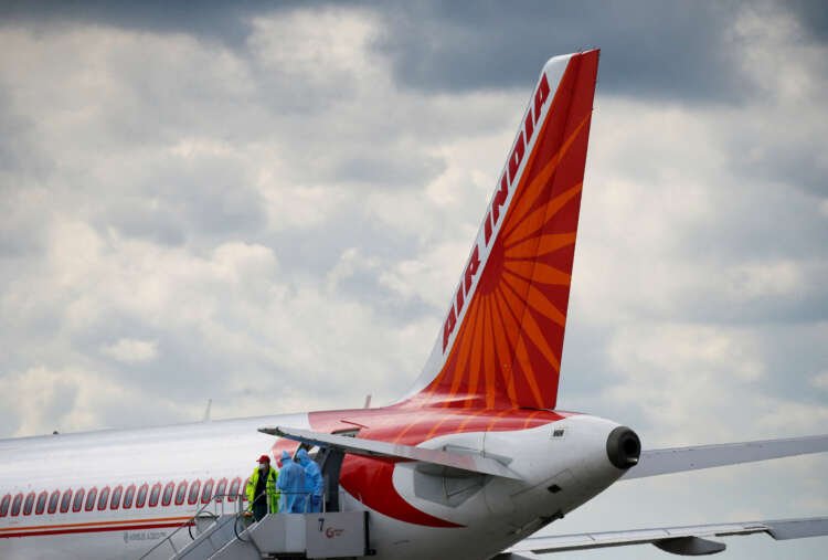 Air India Airbus A320 at Boryspil International Airport highlighting India's aviation growth - Global Banking & Finance Review