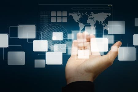 Person interacting with a touch screen to manage exports - Global Banking & Finance Review