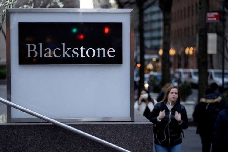 Blackstone Group headquarters sign, symbolizing investment strategies in finance - Global Banking & Finance Review
