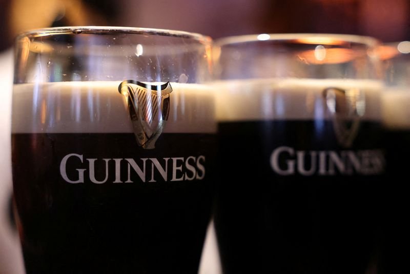 Diageo logo and Guinness beer glass representing potential spin-off or sale - Global Banking & Finance Review