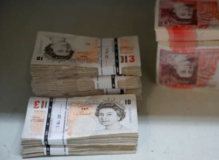 Image for Sterling slips to one-month low versus dollar