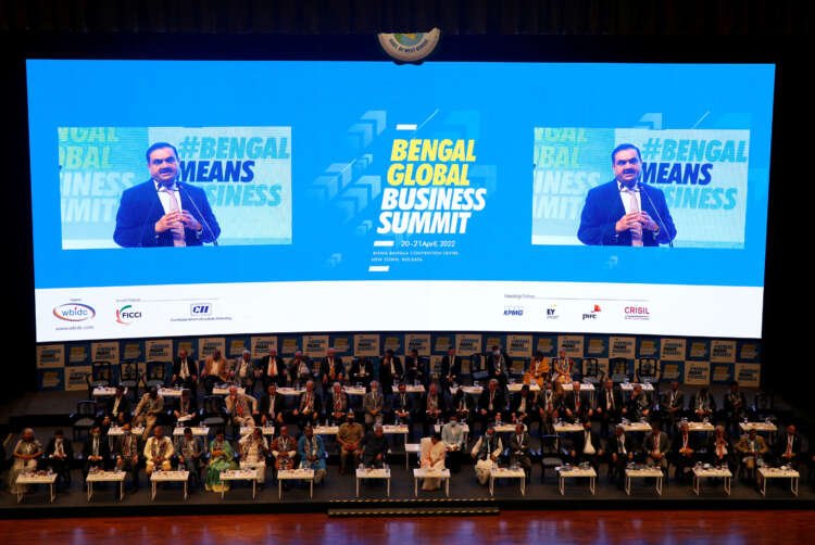 Indian billionaire Gautam Adani speaking at a business summit - Global Banking & Finance Review