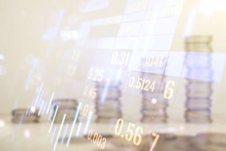 Double exposure of financial growth concepts with coins, symbolizing capital market credit automation - Global Banking & Finance Review