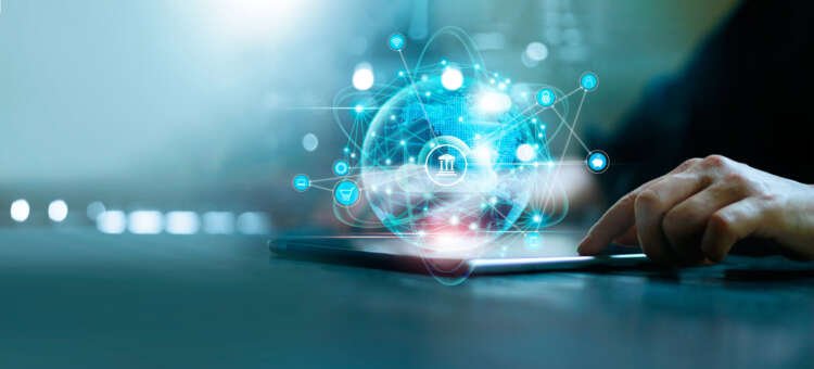 Businessman engaging in online banking and digital finance trends - Global Banking & Finance Review