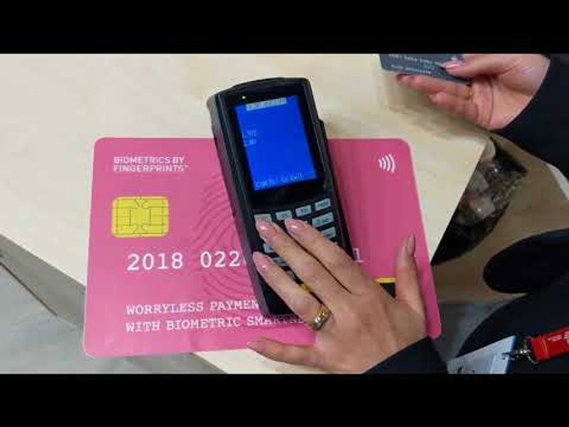 Image for Demonstrating contactless card payment with Biometrics by Fingerprints