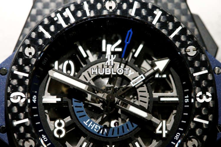 Hublot Big Bang Unico GMT Carbon watch displayed at Baselworld - Global Banking & Finance Review