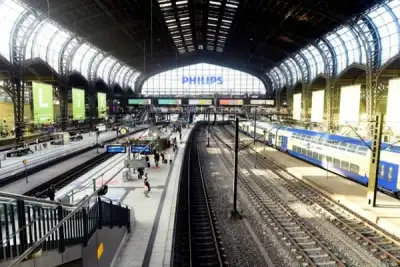 Image for German train driver strike strands passengers and freight
