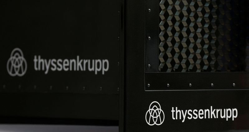 Thyssenkrupp logo with steel production imagery reflecting the HKM JV talks - Global Banking & Finance Review