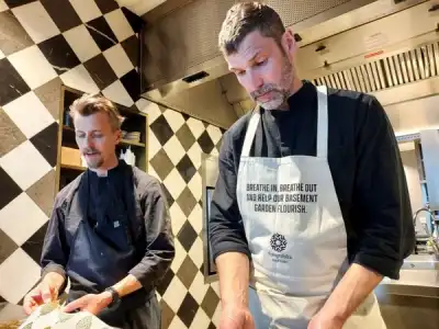 Image for H&M-backed project pilots CO2-capturing aprons at Stockholm restaurant