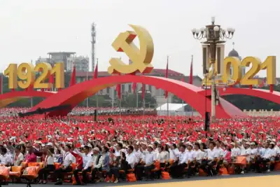 Image for Xi hails ‘new world’ as China marks Communist Party centenary