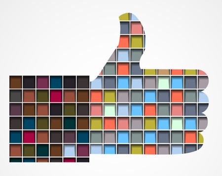 thumb up like made of col