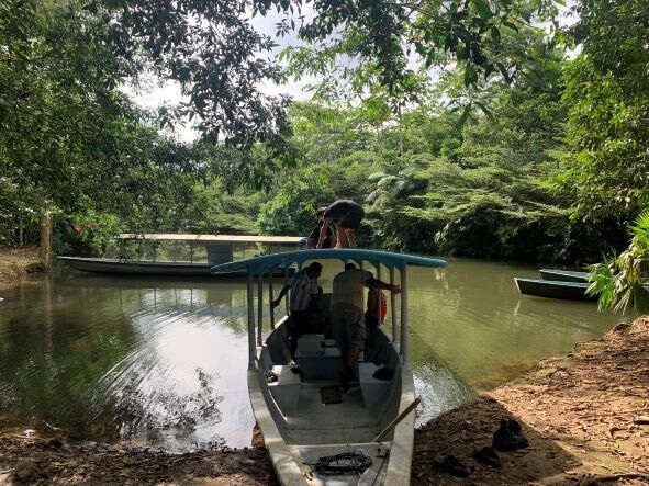 Image for FEATURE-In Ecuador’s Amazon, solar panels bring ‘fire canoe’ dream to life