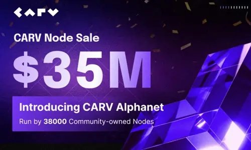 Visual representation of CARV's Alphanet node sale, showcasing decentralization in finance - Global Banking & Finance Review