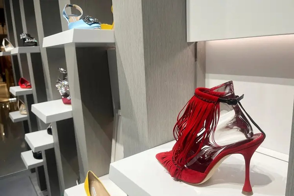 Manolo Blahnik's first store in China, showcasing luxury footwear - Global Banking & Finance Review