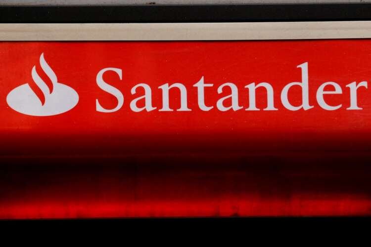 Santander bank logo on signage, relevant to Citibanamex sale news - Global Banking & Finance Review