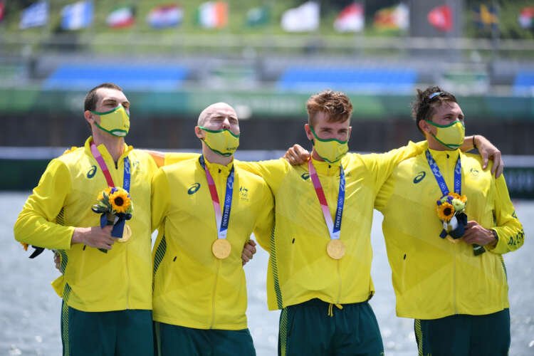 Image for Olympics-Rowing-Britain’s golden run in men’s four ends, Australia triumphs