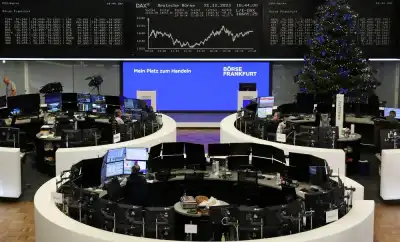 Image for European shares start last week of 2023 on strong footing