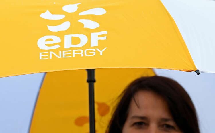 EDF Energy logo with text about retail energy price increase in the UK - Global Banking & Finance Review