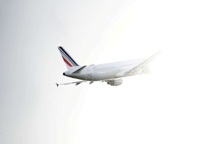 FILE PHOTO: Air France Airbus A321 airplane takes off at Toulouse-Blagnac Airport