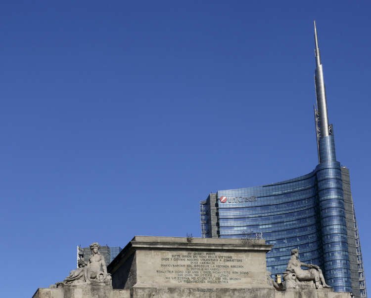 UniCredit bank headquarters in Milan, showcasing financial support for clients amid rising prices - Global Banking & Finance Review
