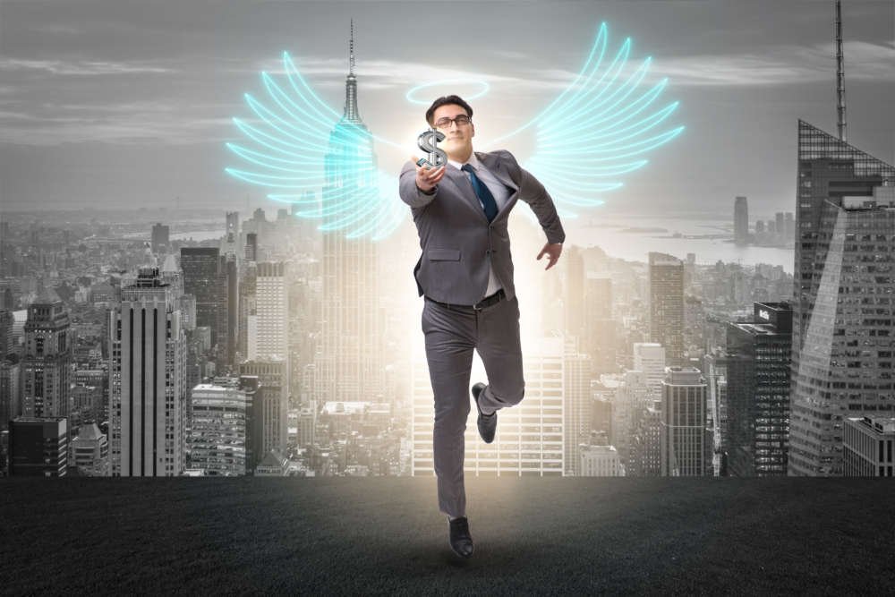 Concept of angel investor with businessman wings symbolizing financial transformation - Global Banking & Finance Review