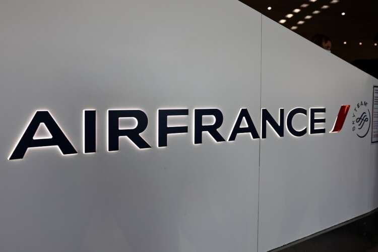 Air France logo at Charles de Gaulle airport, symbolizing cargo deal with CMA CGM - Global Banking & Finance Review