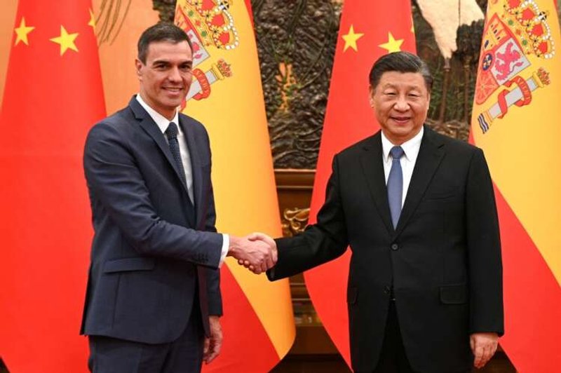 Image for In Beijing, Spanish PM urges Xi to speak with Ukraine’s Zelenskiy