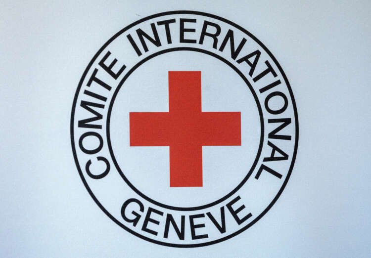 ICRC logo during Robert Mardini's press conference on budget cuts - Global Banking & Finance Review
