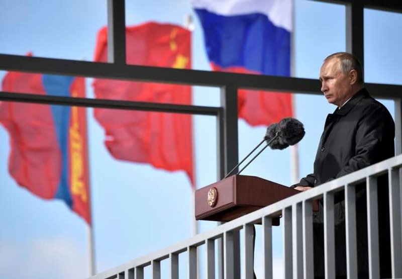 Image for Russia sharply scales back Far East war games with China