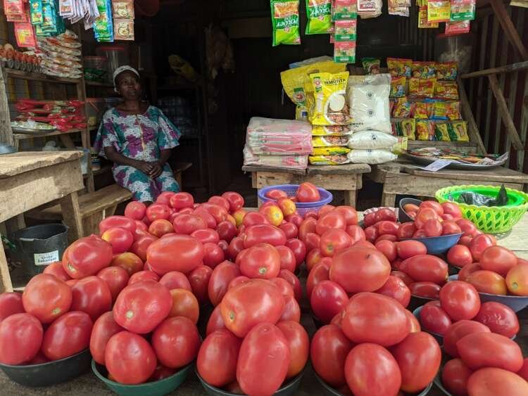 A Nigerian woman shopkeeper outside her store, reflecting on rising prices - Global Banking & Finance Review