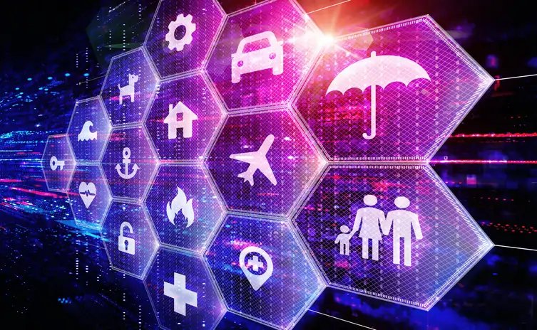 Illustration of AI technology and automation transforming life insurance services - Global Banking & Finance Review