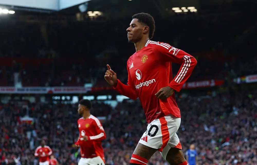 Marcus Rashford in action during a Manchester United match - Global Banking & Finance Review