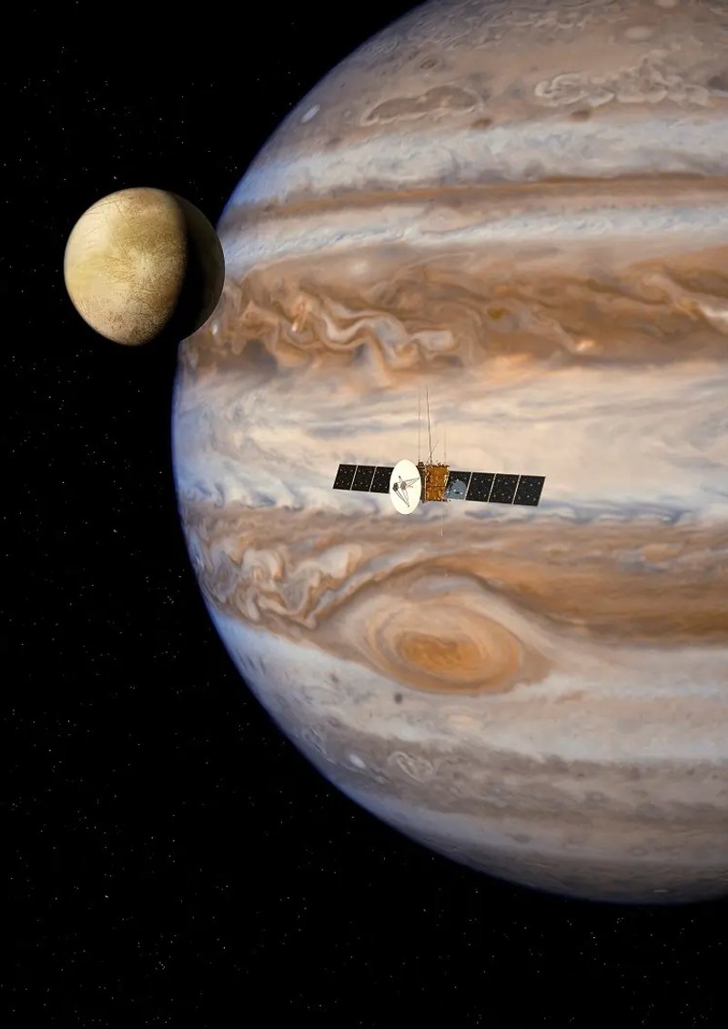 Image for Europe’s Jupiter probe to stage daring lunar-Earth fly-by