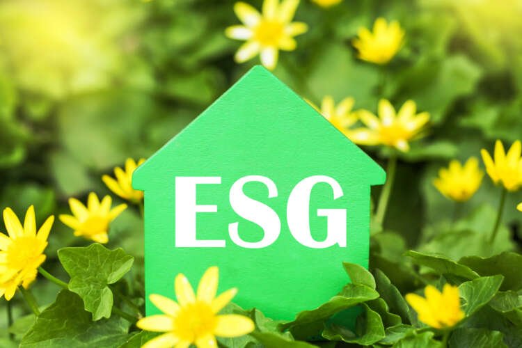 Visual representation of ESG in real estate with greenery and sustainability themes - Global Banking & Finance Review