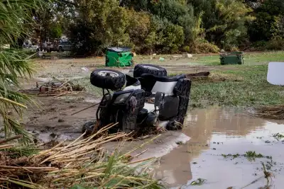 Image for Storm Bora floods homes, streets in Greek island of Rhodes