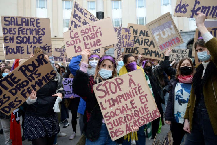 Pandemic pushes gender equality back a generation – WEFFILE PHOTO: International Women’s Day in Brussels
